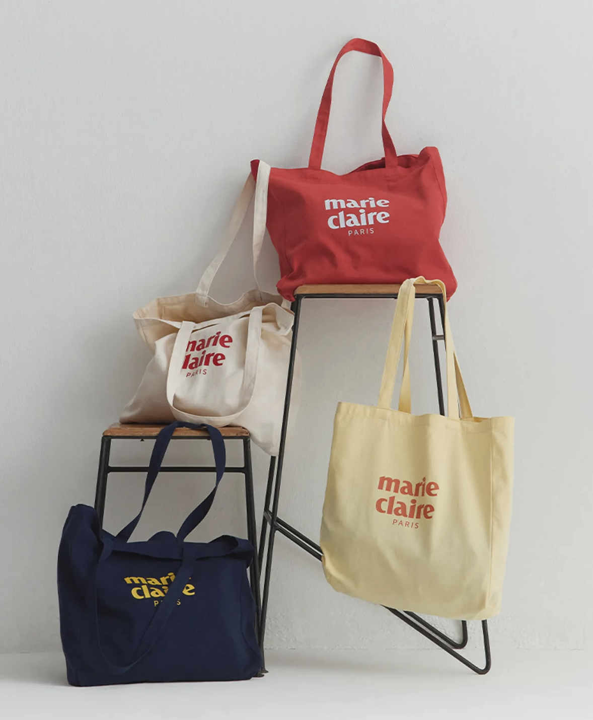 <韓國代購> MARIE CLAIRE ESSENTIAL LOGO COTTON BAG