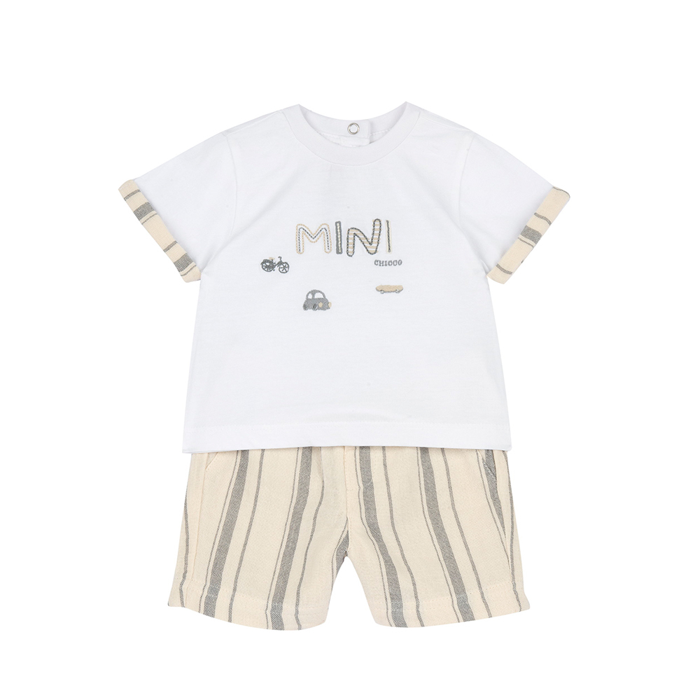 沙漠之旅-MINI車+寬直條短袖套裝