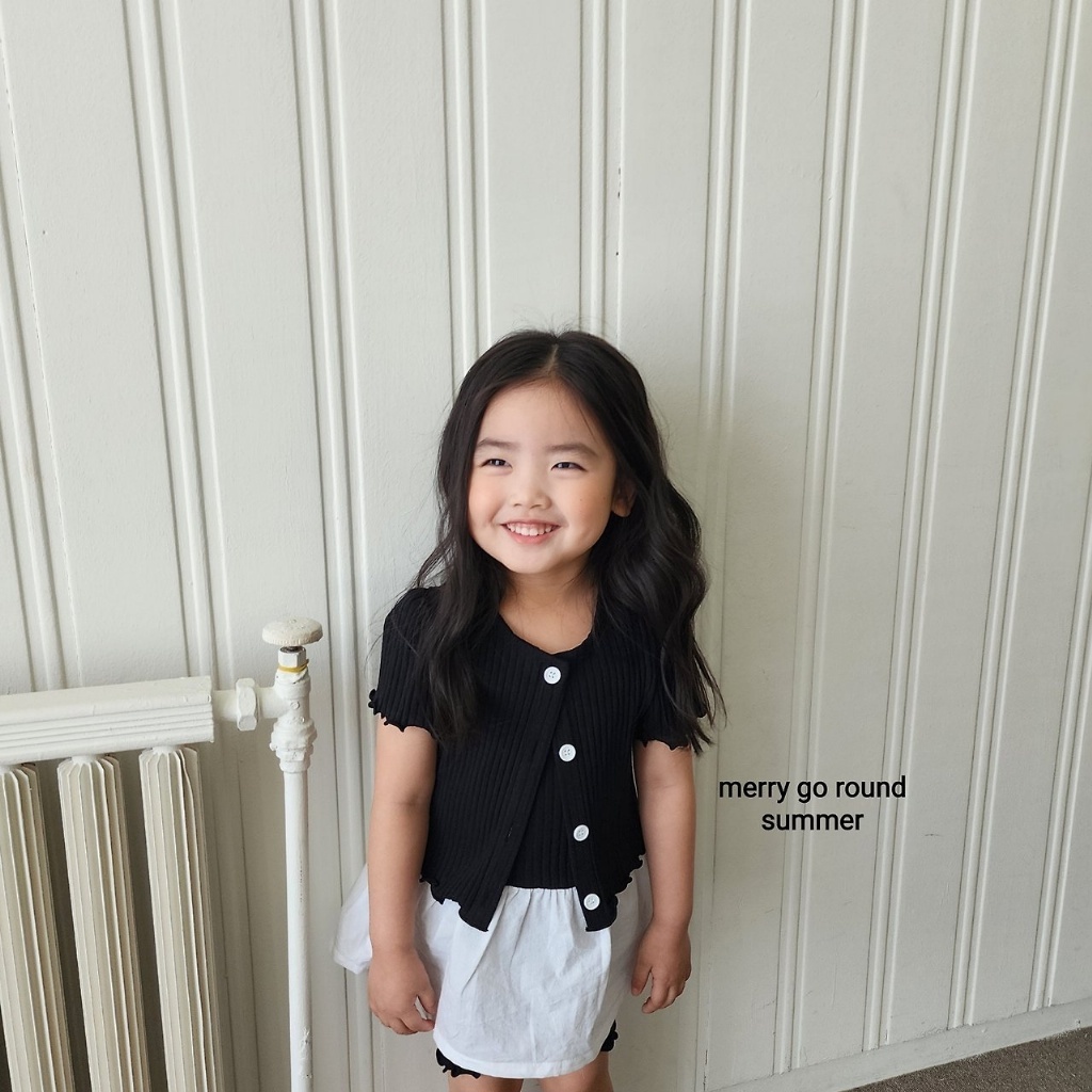 正韓夏Merry-go-round 甜姐兒外套背心木耳短褲套裝