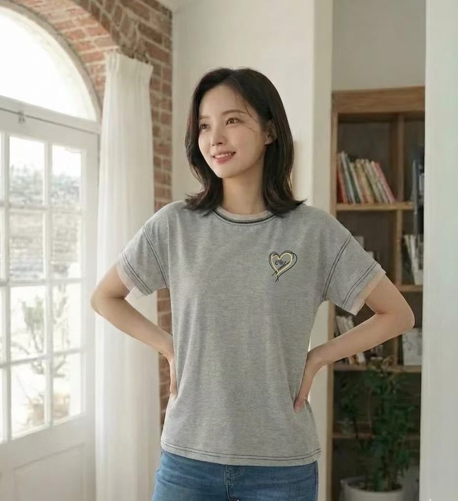 韓國S牌子高質心型圖案top ～159AD