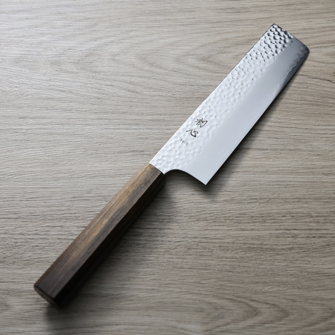 初心 菜切 180mm VG10鋼 鎚目