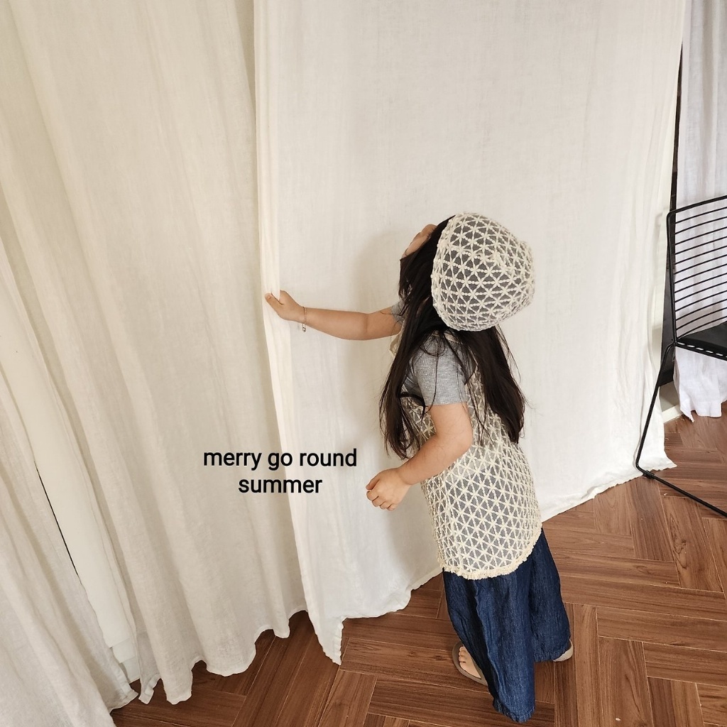 正韓夏Merry-go-round 花朵蕾絲帽