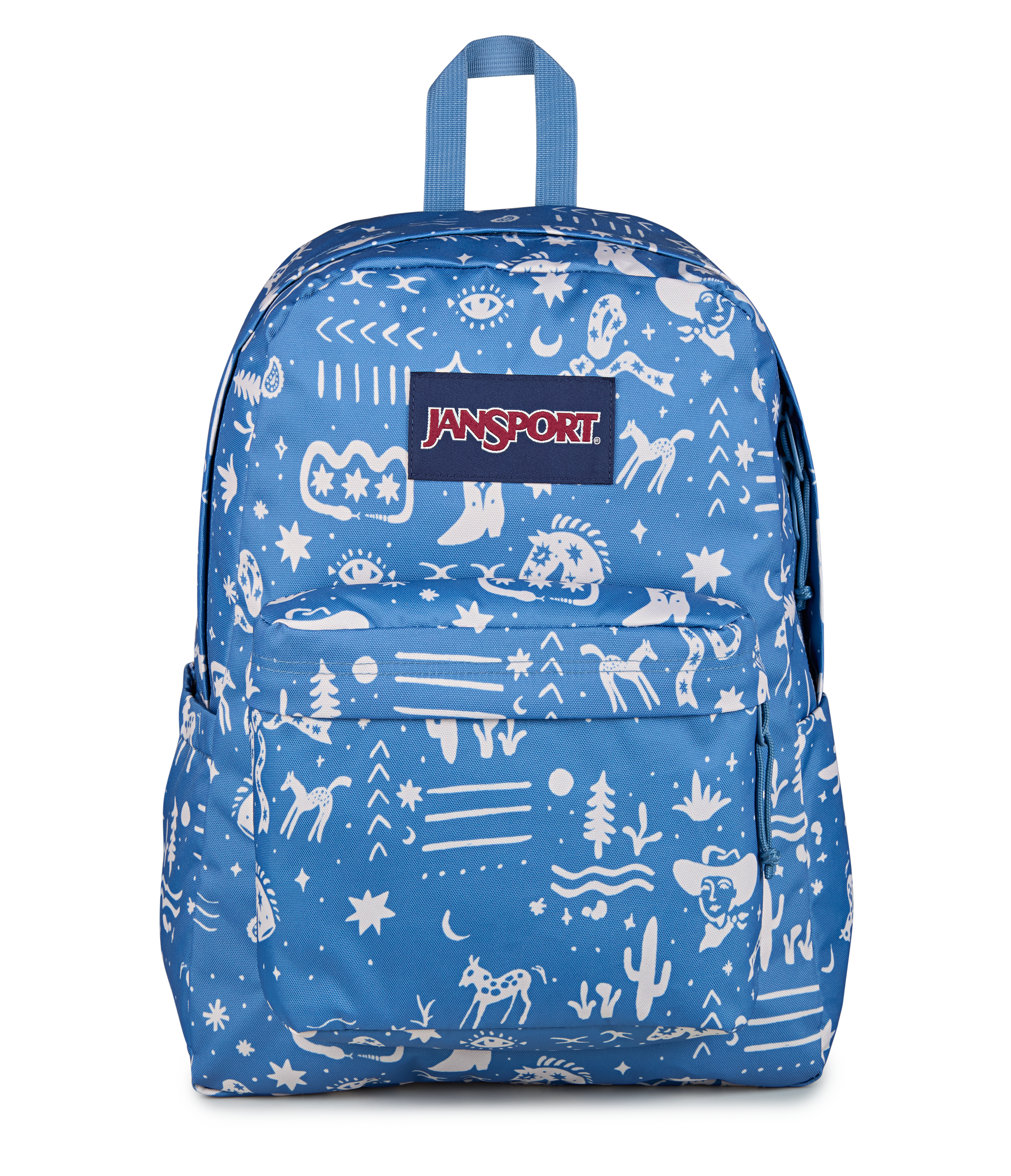 JanSport Superbreak Plus - Yeehaw and Horse Elemental Blue