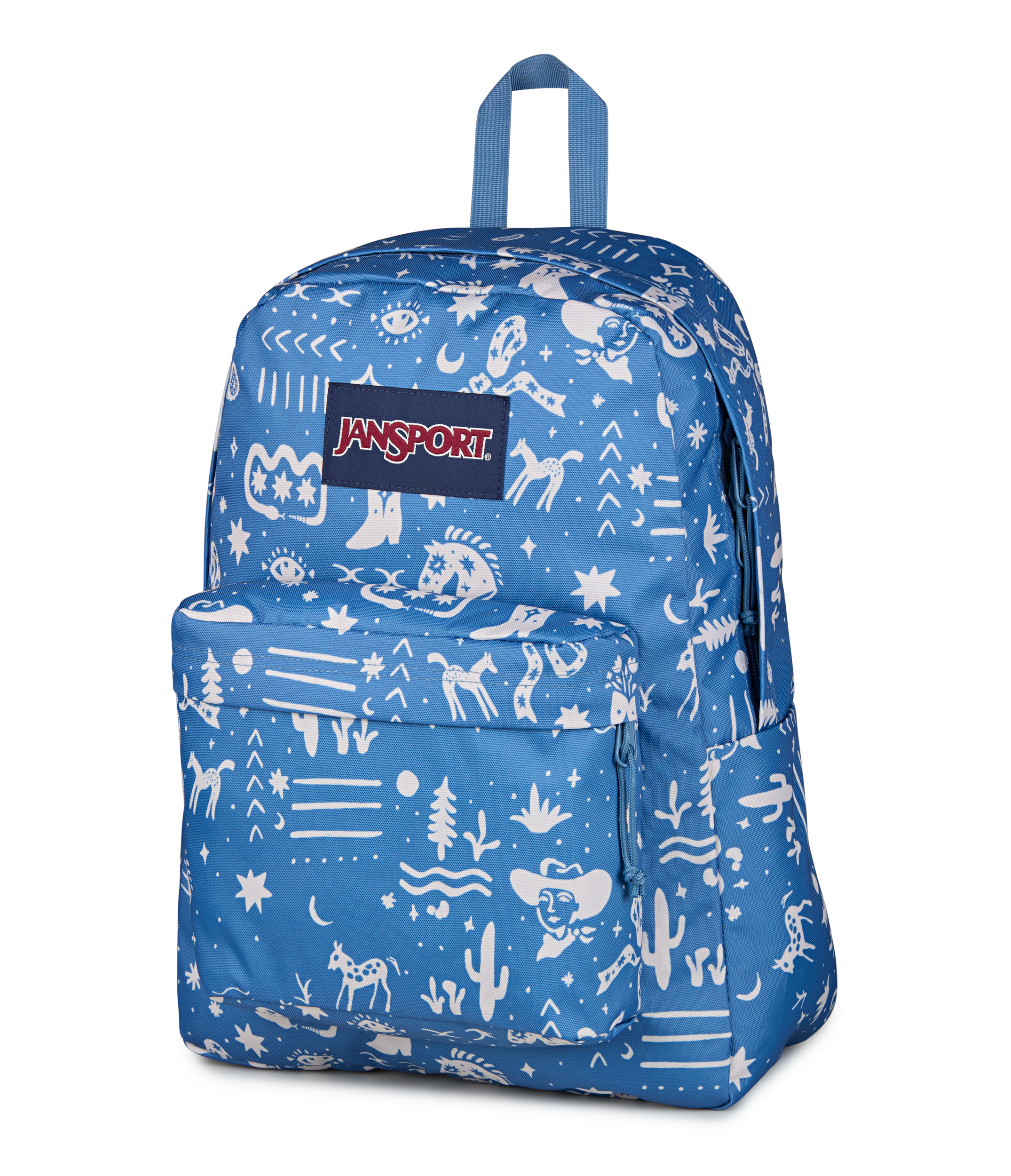 JanSport Superbreak Plus - Yeehaw and Horse Elemental Blue