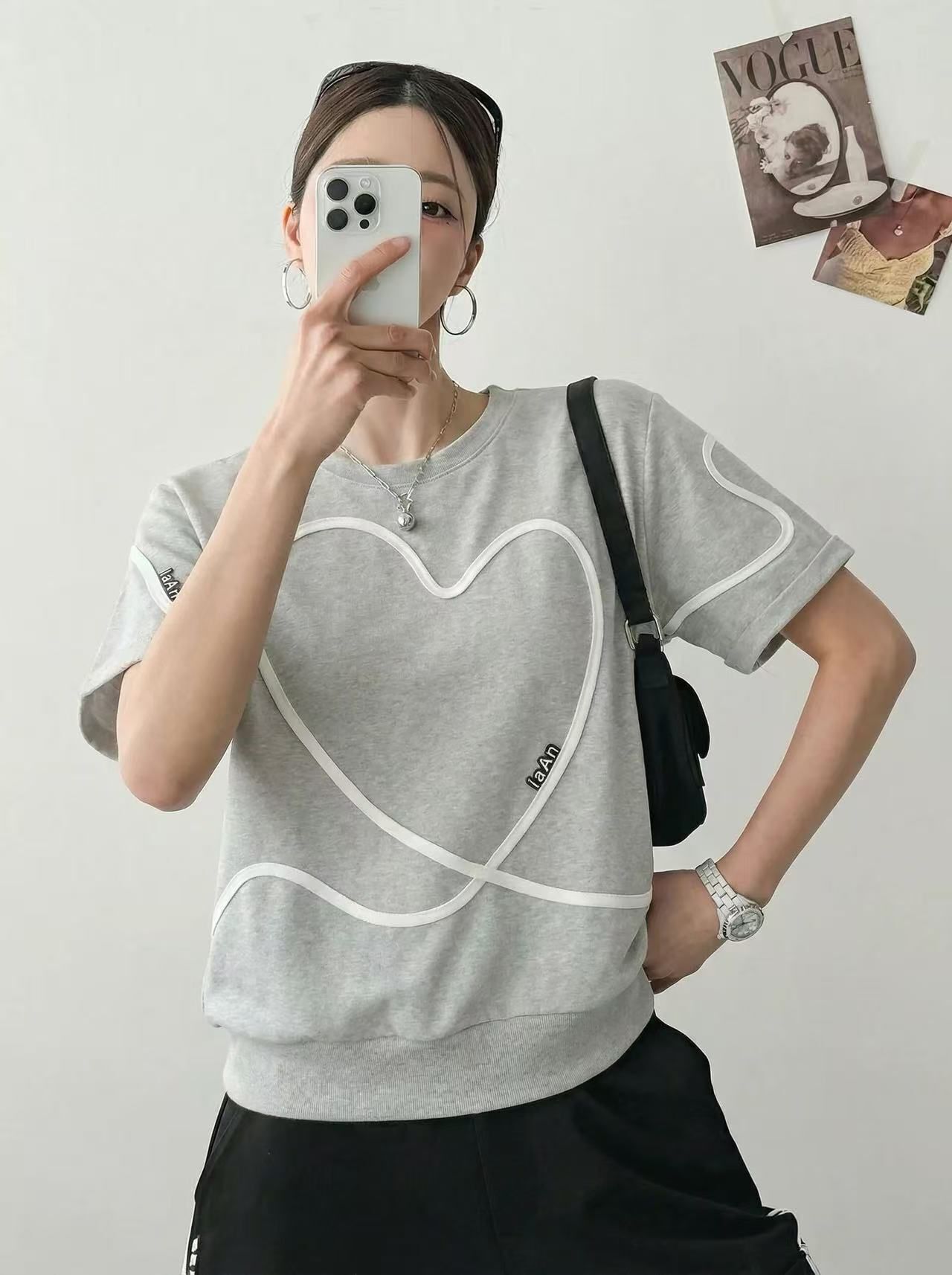 韓國高質ia牌子立體心型top~159Y