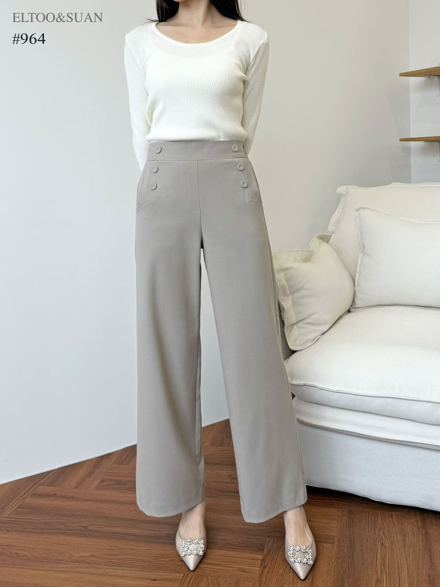 韓國E牌子高質直腳型西褲~159AG