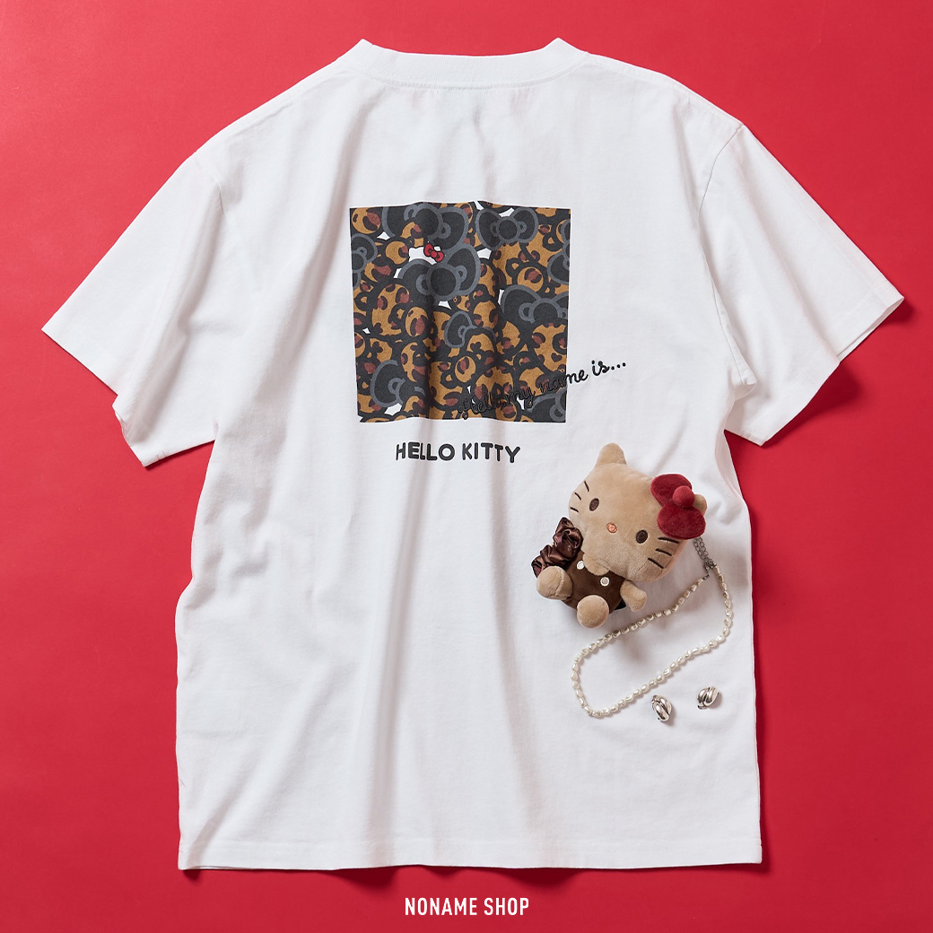 HELLO KITTY × SMAST × FREAK'S STORE 三方聯名款 KITTY貓 凱蒂貓 豹紋 短袖 兩色 (女款)