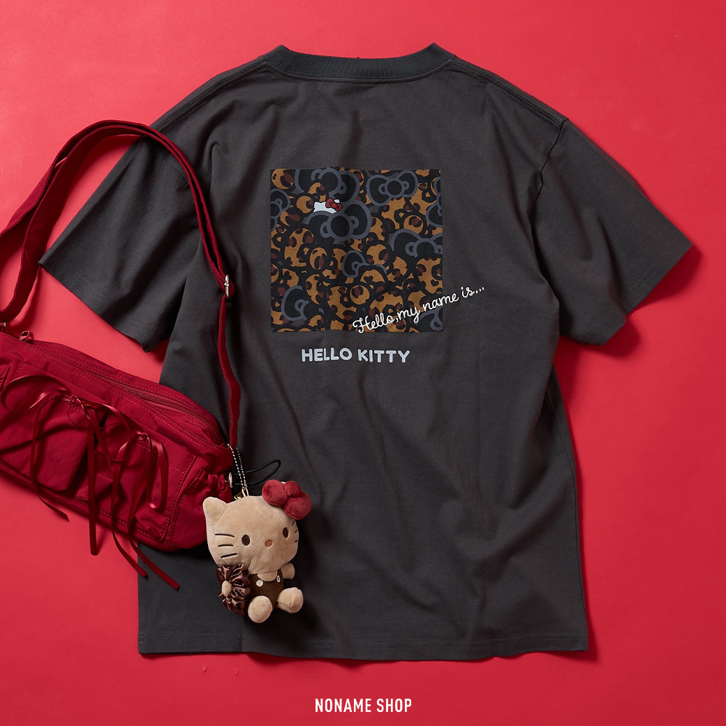 HELLO KITTY × SMAST × FREAK'S STORE 三方聯名款 KITTY貓 凱蒂貓 豹紋 短袖 兩色 (女款)