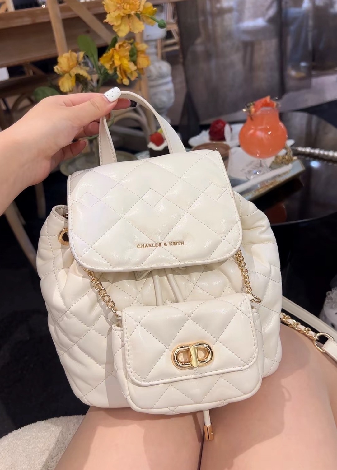 CHARLES＆KEITH  多巴胺菱格包