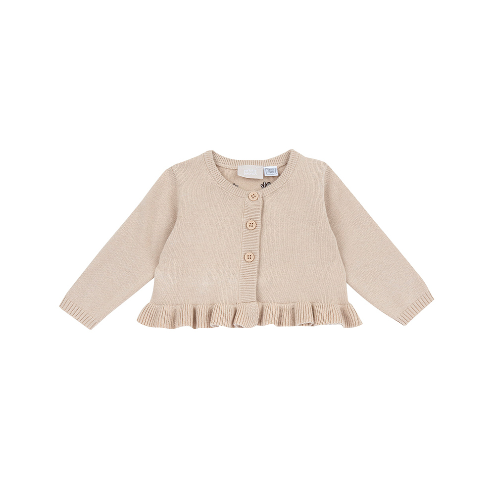 摩洛哥花園-提織長頸鹿棉質針織外套