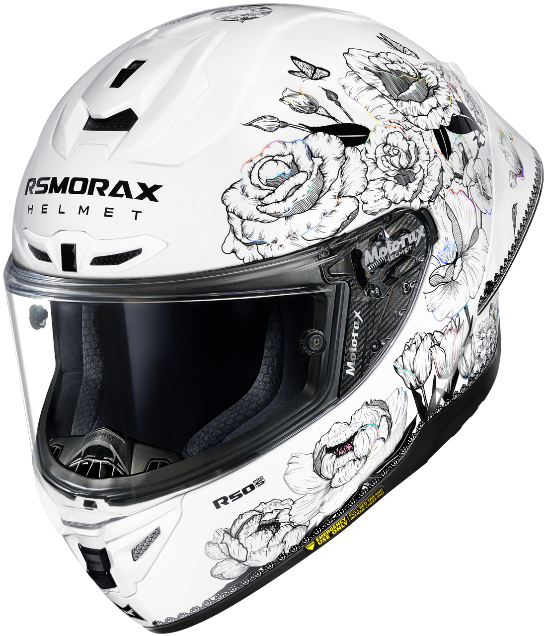 RSMORAX R50S PRO 彩繪 百花齊放 全罩 大鴨尾 摩雷士