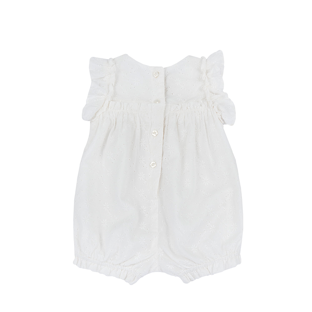 摩洛哥花園-繡花布荷葉背心兔裝