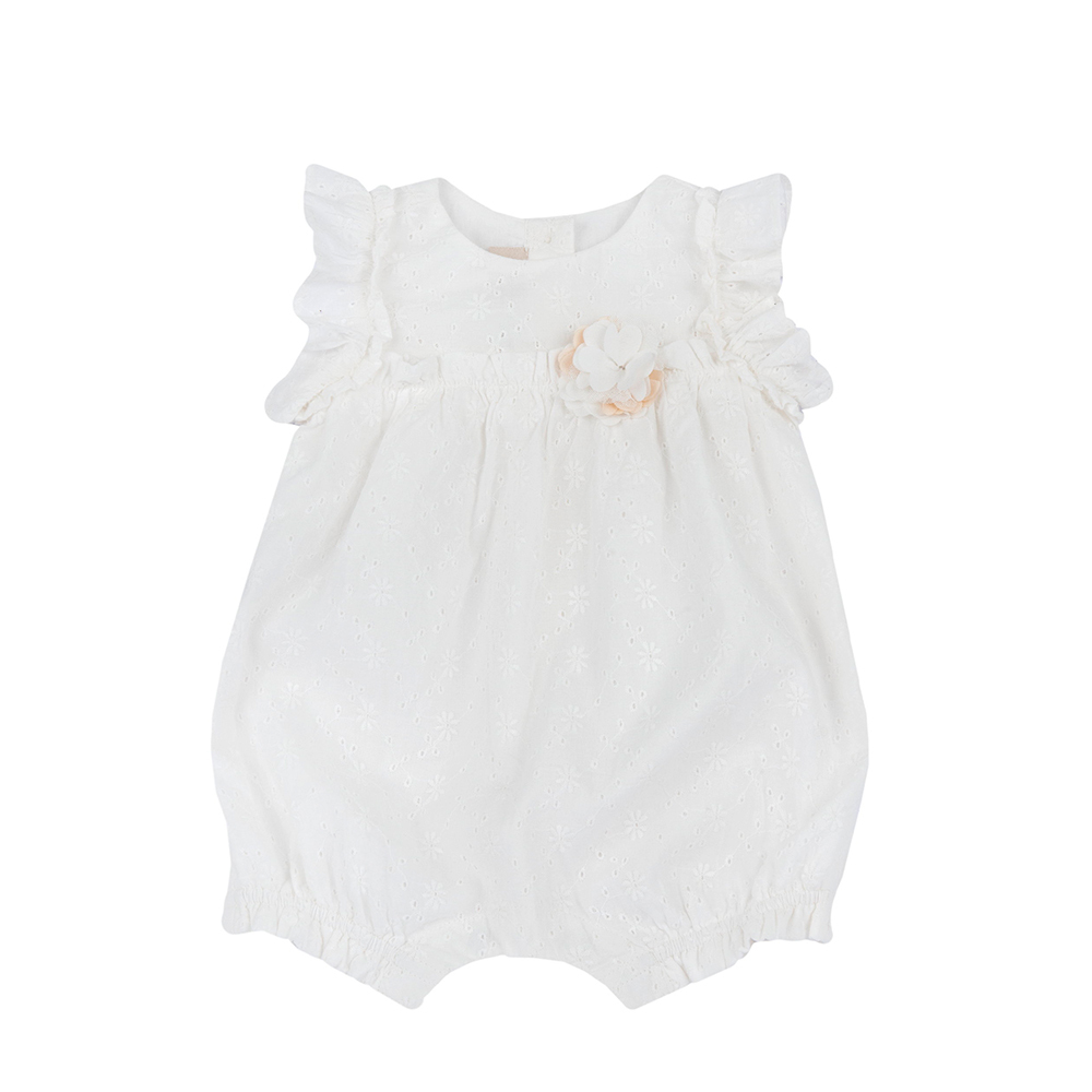 摩洛哥花園-繡花布荷葉背心兔裝