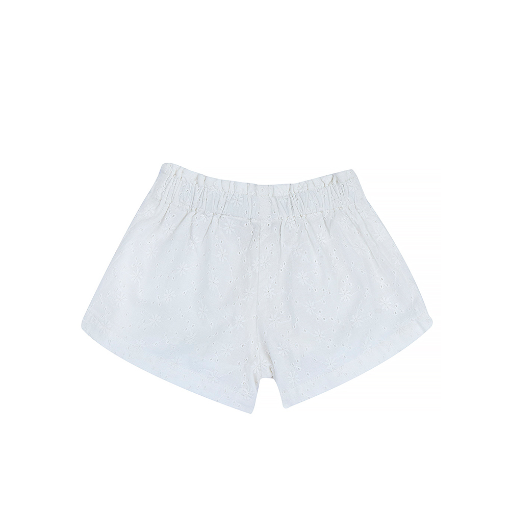 摩洛哥花園-繡花布短褲