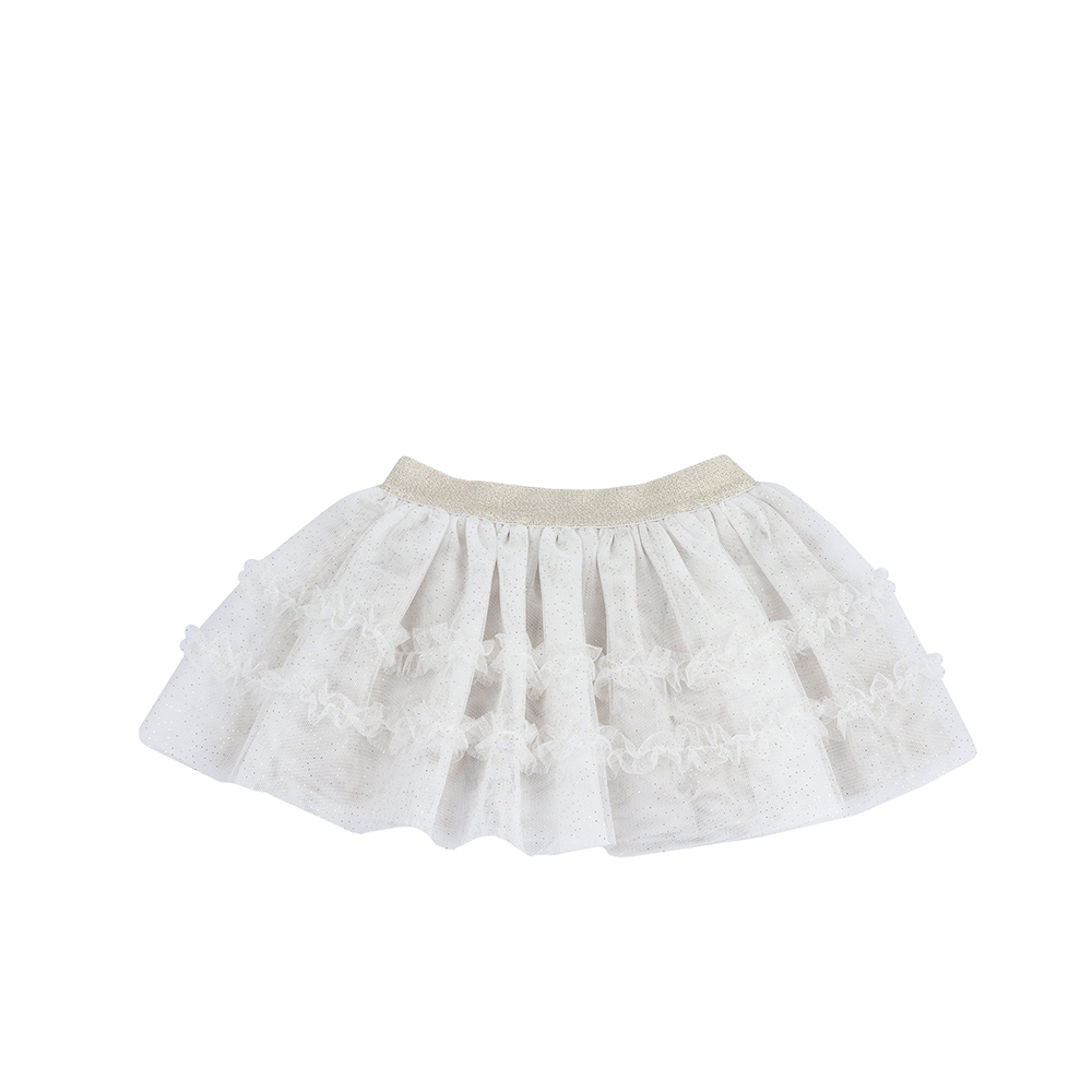 摩洛哥花園-層次網紗澎澎短裙