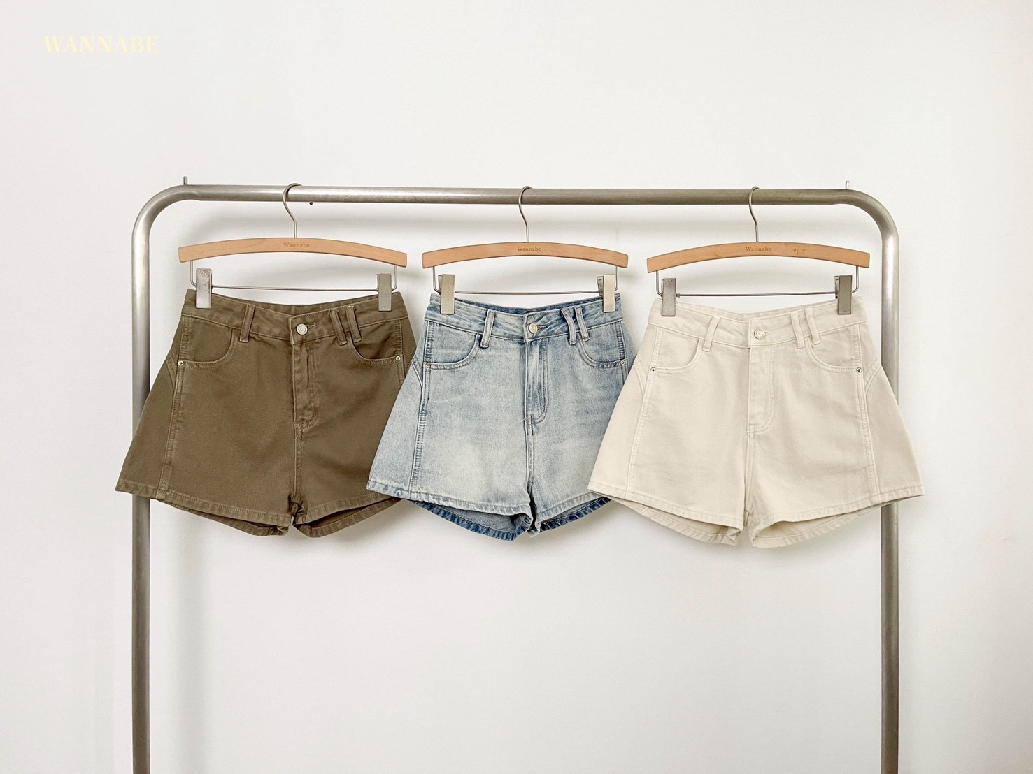 G6075-高腰顯瘦百搭短褲