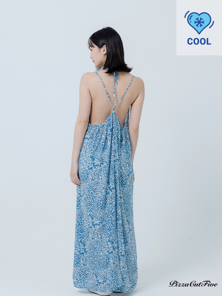 [兩件1580｜涼感洋裝]復古小碎花圖騰渡假洋裝 PizzaCutFive PCF262487078