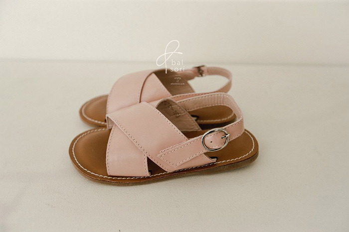 正韓夏Babyzzam 三色交叉編織涼鞋