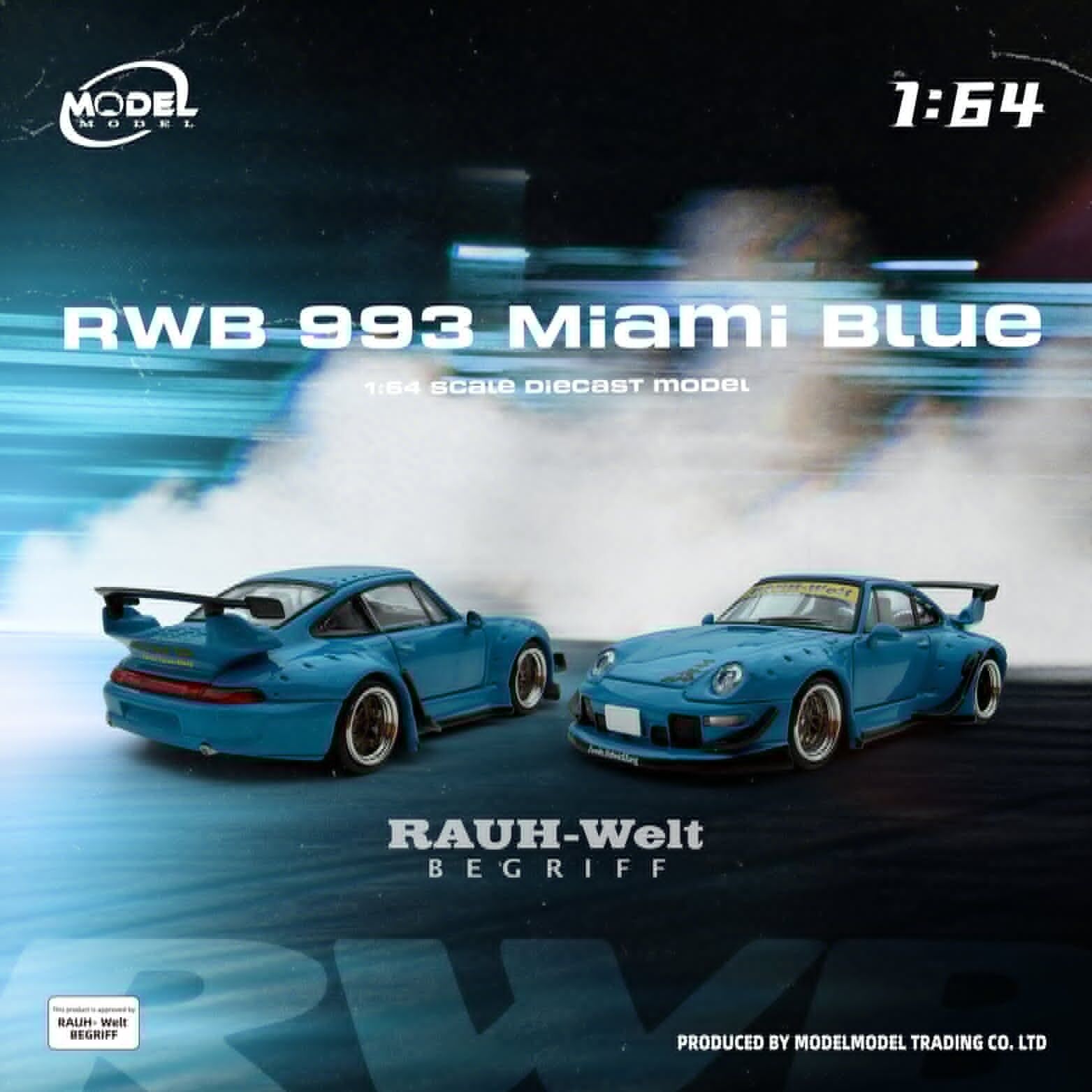 預訂:1/64 Model Model RWB 993 Miami Blue (MM64-RWB993-005)