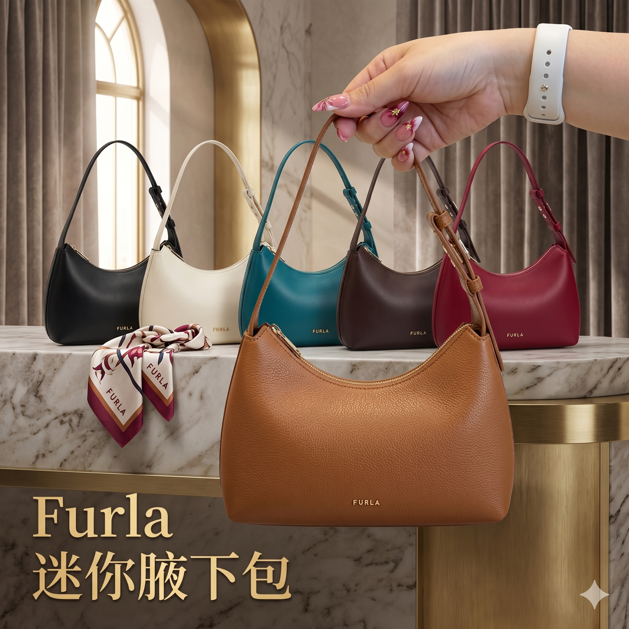 【預購】 H041856  Furla  迷你腋下包