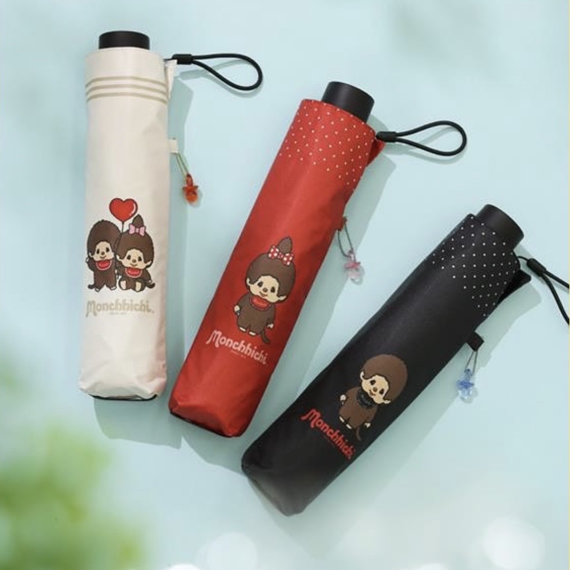 MONCHHICHI 蒙奇奇 遮陽傘 雨傘 晴雨兩用 抗UV