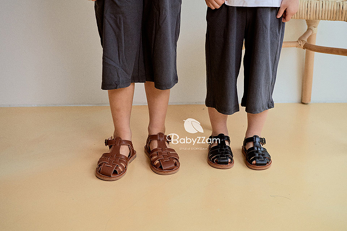 正韓夏Babyzzam 三色羅馬編織涼鞋