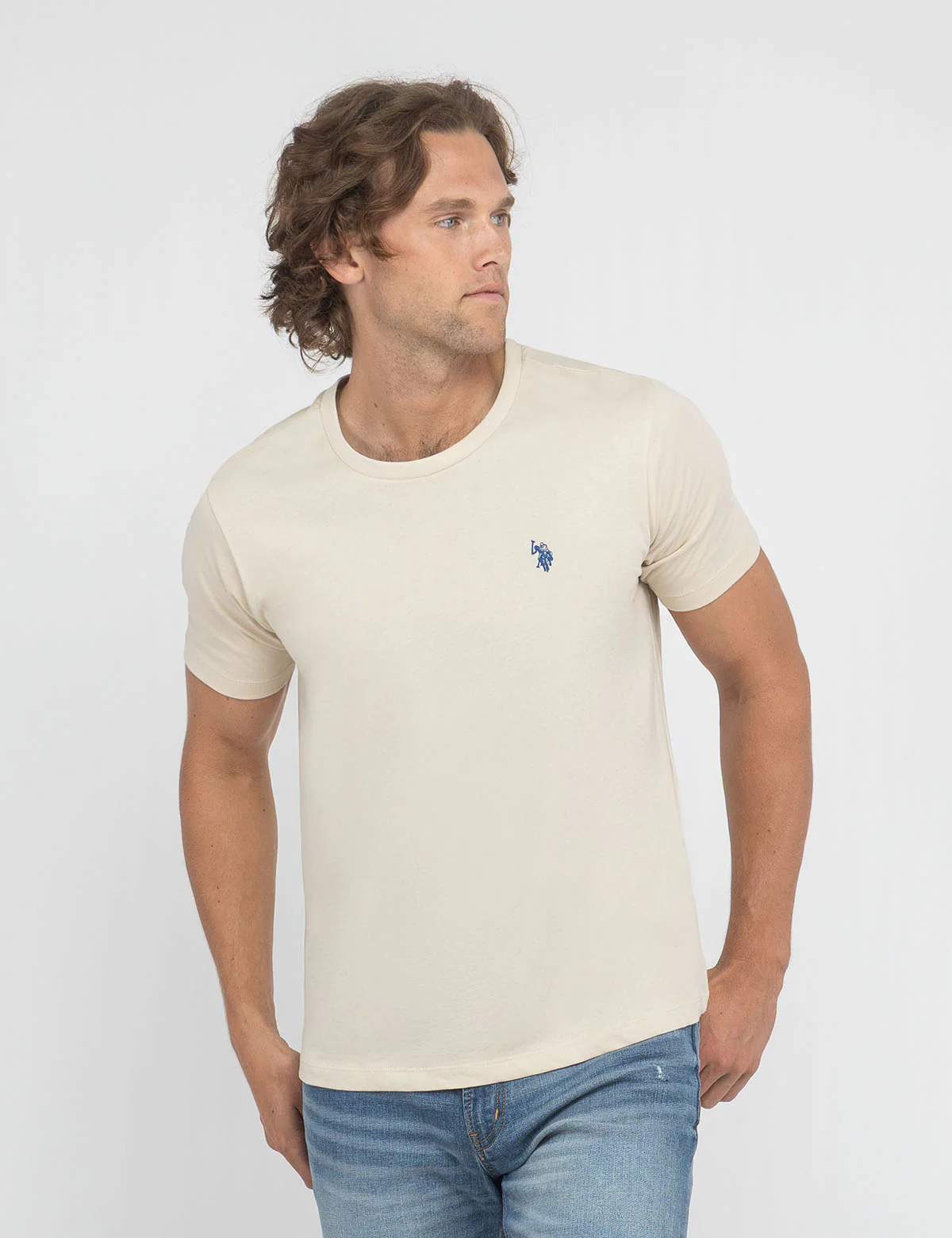 【預購】U.S. POLO ASSN. H041803 純色圓領 T 恤