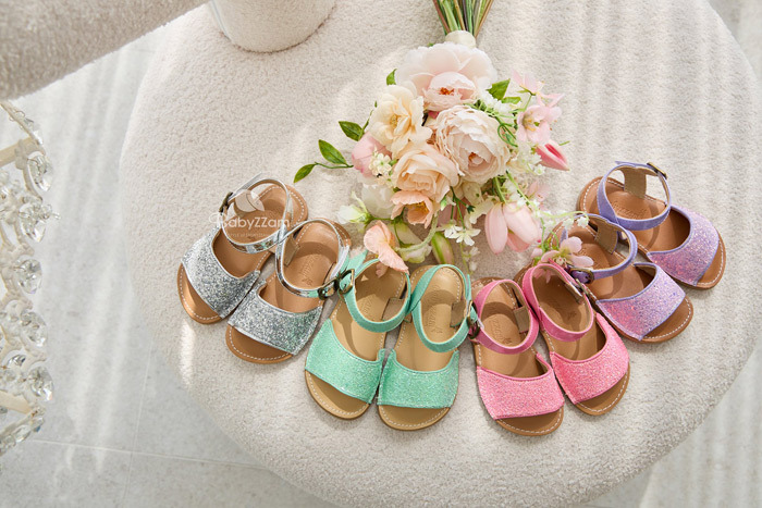 正韓夏Babyzzam 四色亮晶晶涼鞋