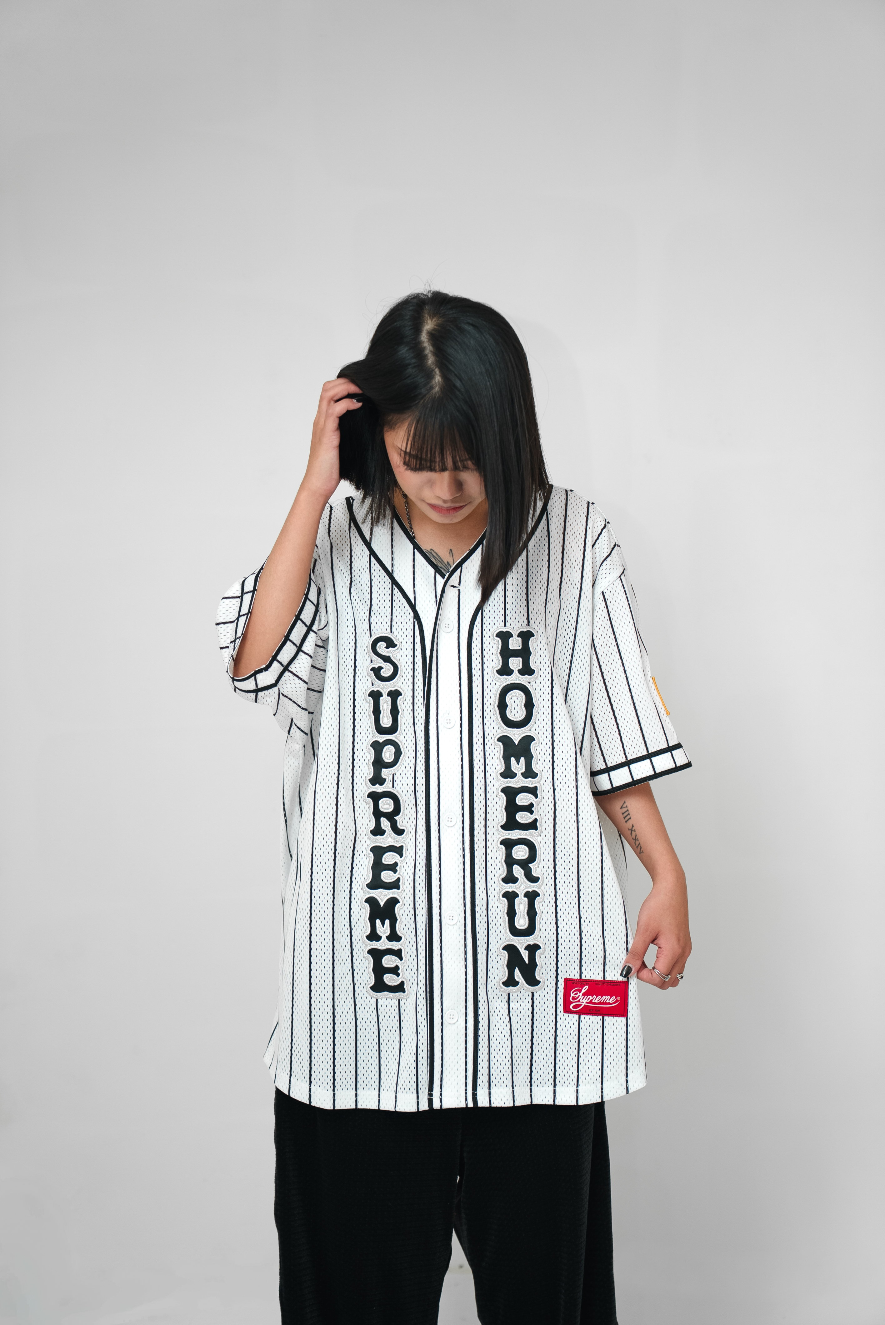【Focus Store】現貨秒發 Supreme SS25 Homerun Baseball Jersey "White" 短袖棒球衫 白色