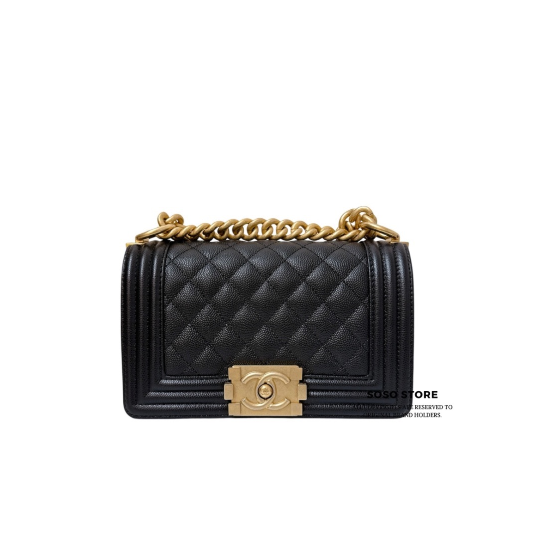 Chanel Boy Bag - Black / GHW