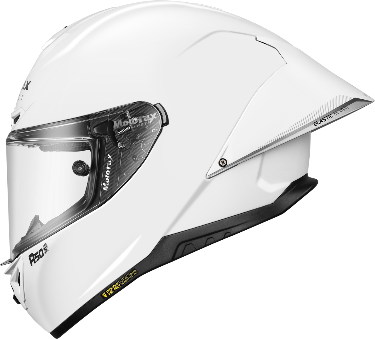 RSMORAX R50S PRO 素色 珍珠白 全罩 大鴨尾 摩雷士