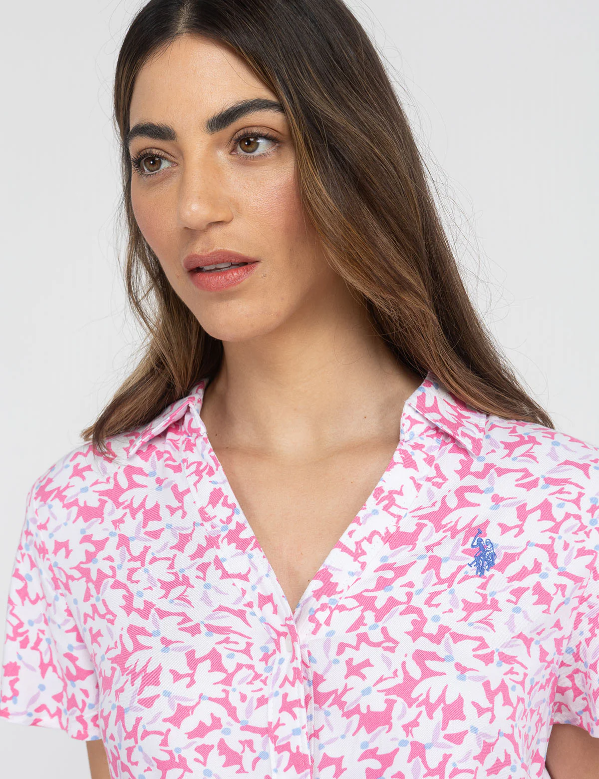 【預購】U.S. POLO ASSN. H041819 小雛菊印花荷葉邊連身裙