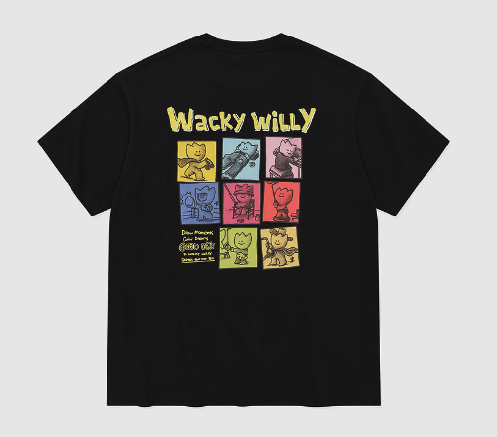 【現貨】Wacky willy 九宮格漫畫圖樣 短tee WA2602ST12