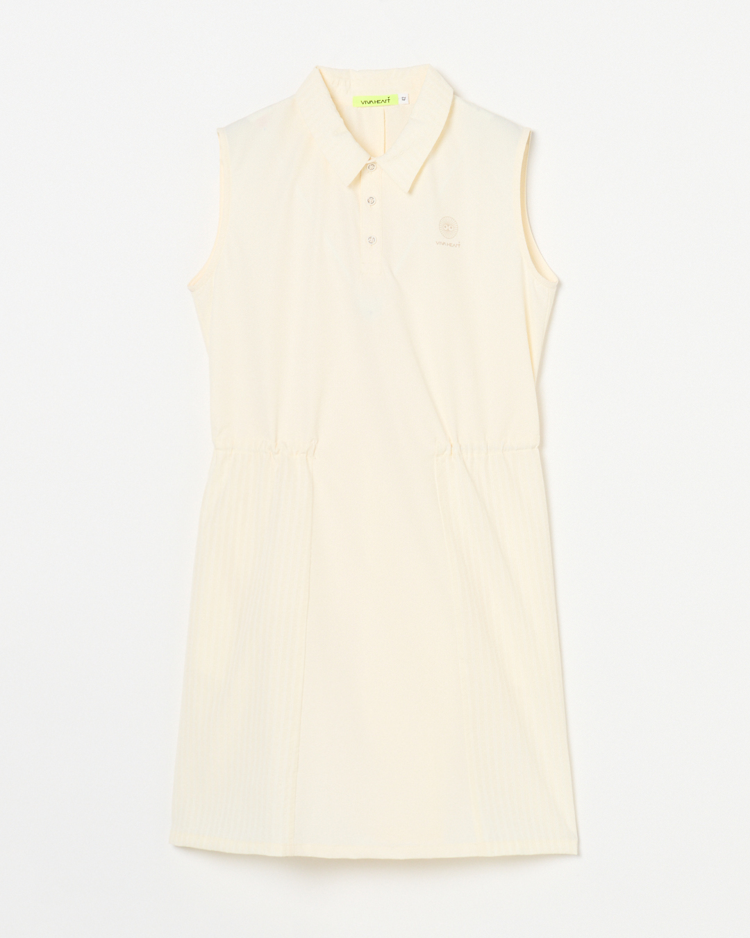 女士-泡泡紗抽繩連身裙