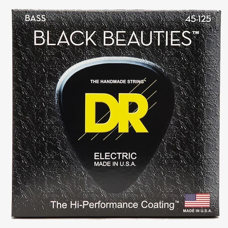 DR Strings Black Beauties 黑色包覆層 電貝斯弦