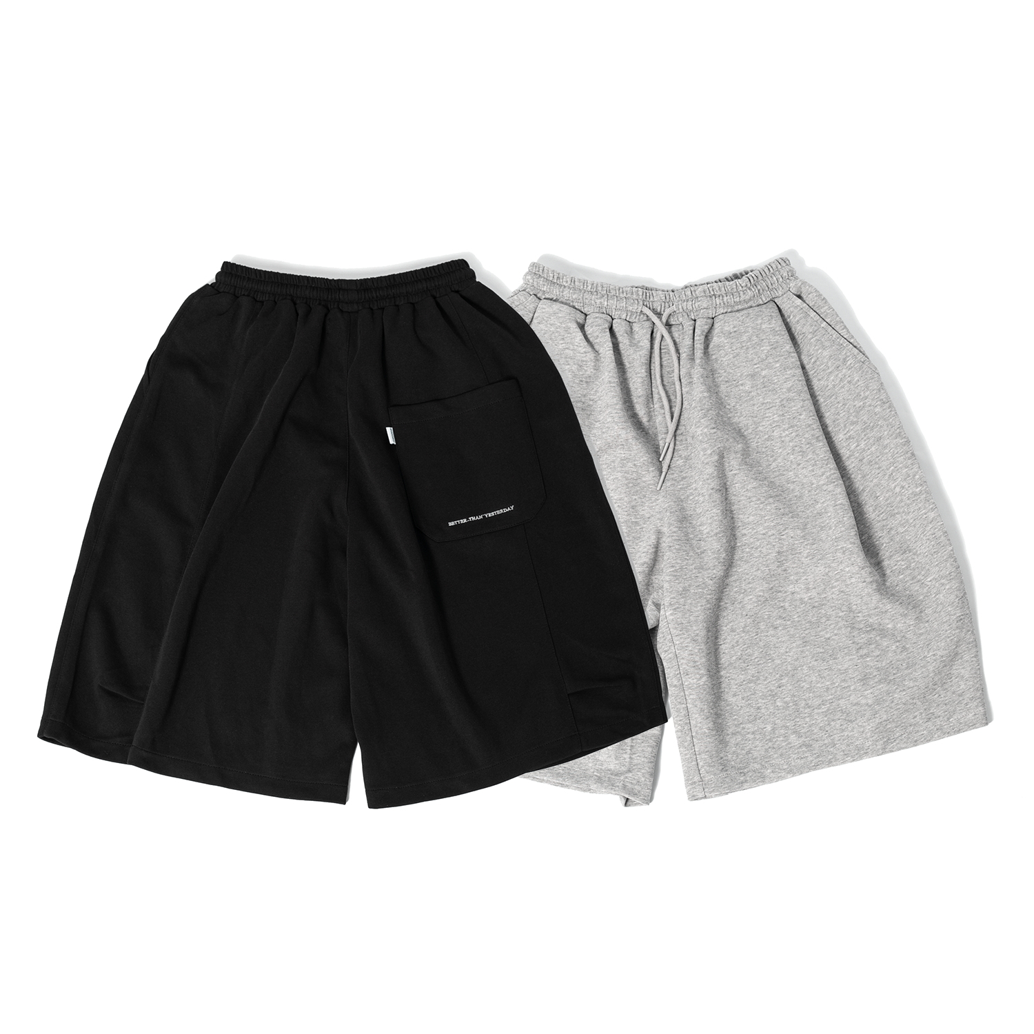Shadow Twist Baggy Cotton Shorts