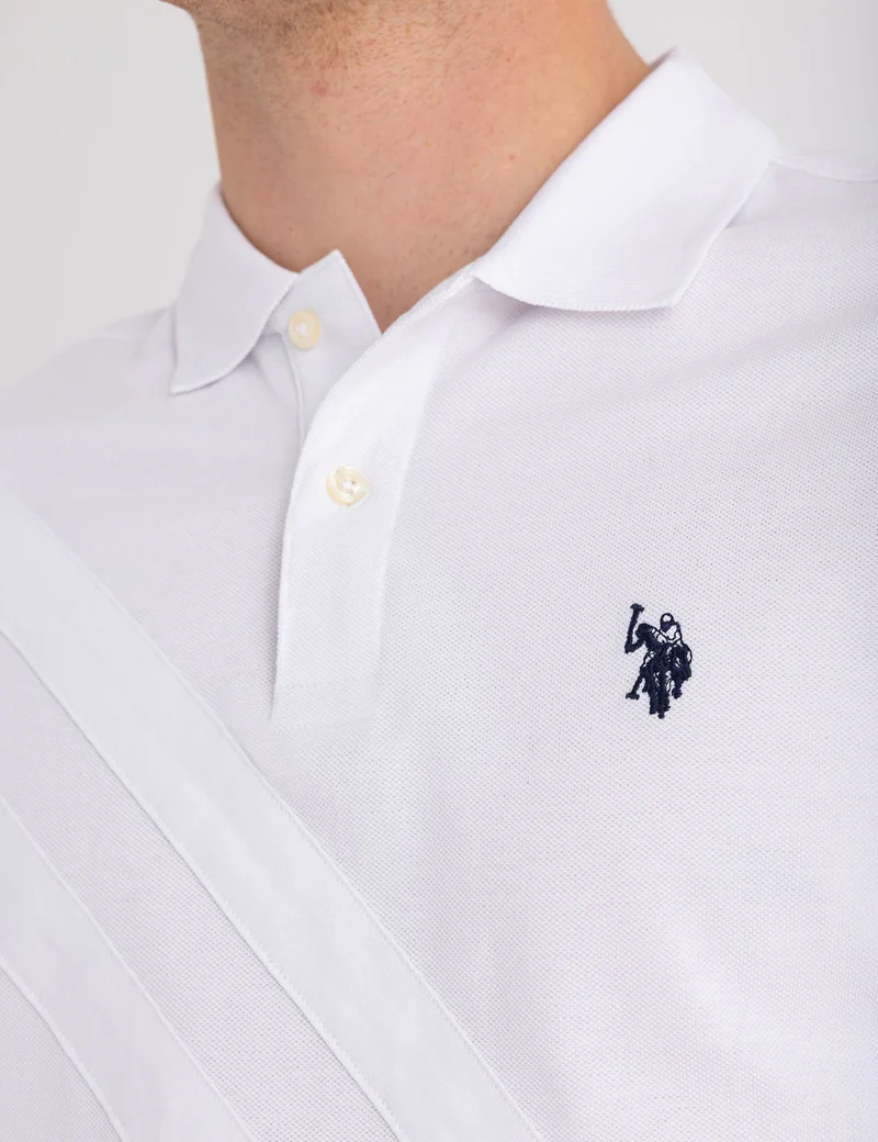 【預購】U.S. POLO ASSN. H041825  雙絲帶印花 Polo 衫