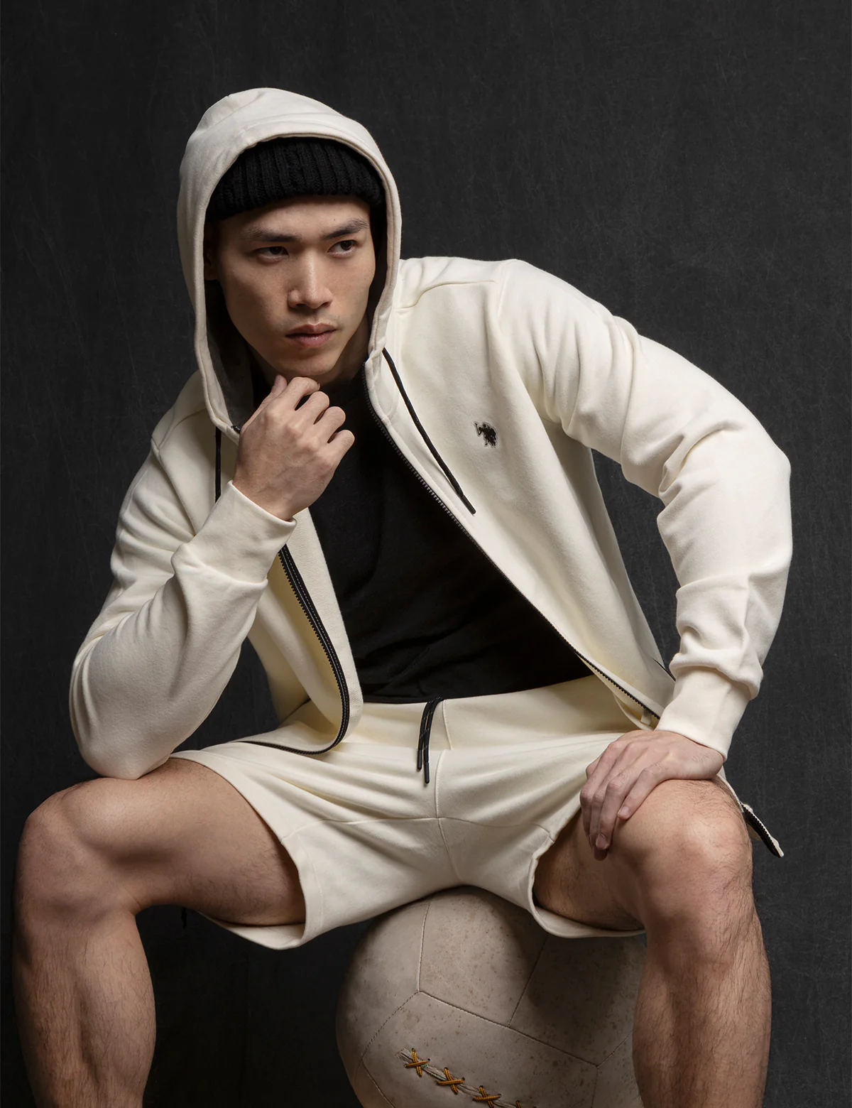 【預購】U.S. POLO ASSN. H041830 系列全拉鍊毛圈布連帽衛衣