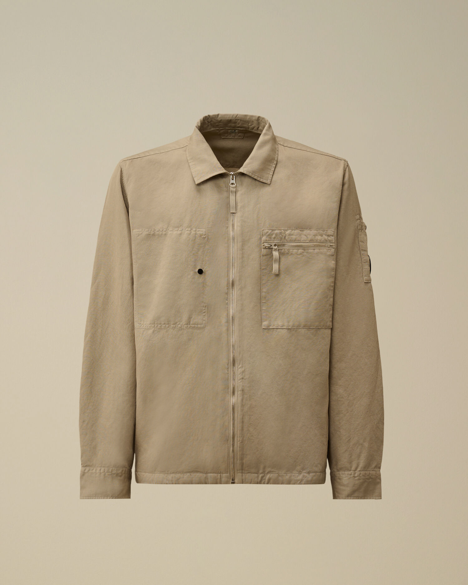 【代購】COMPANY COTTON/LINEN 鏡標拉鍊襯衫外套｜Lens Zip Overshirt｜棉麻透氣工裝外套 男女同款