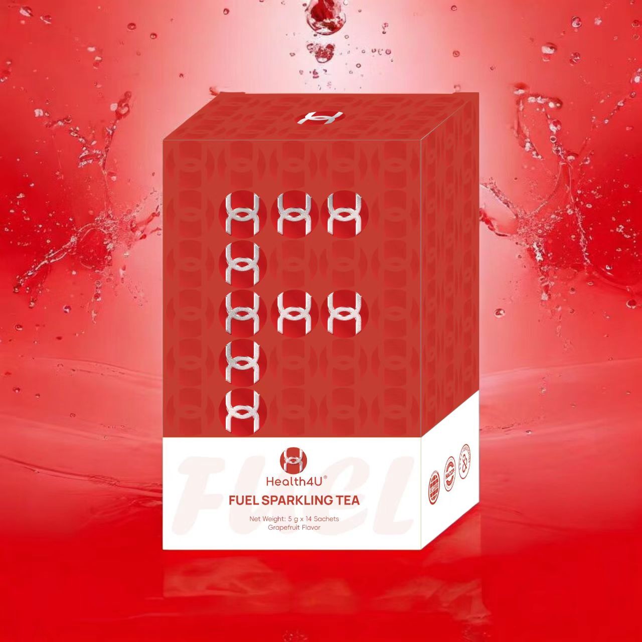 Health4U® FUEL 燃 汽泡茶飲(西柚味) – 5 克 x 14小包