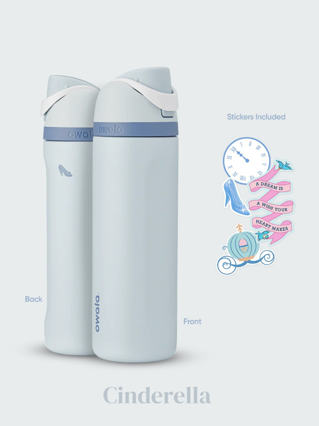 （預購）Owala X Disney公主系列👑 FreeSip 24oz  附贈貼紙