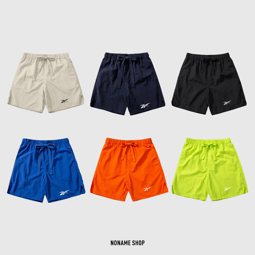 REEBOK 美式 多巴胺 夏日 極簡 LOGO 運動 速乾 涼感 短褲 六色 (男款)