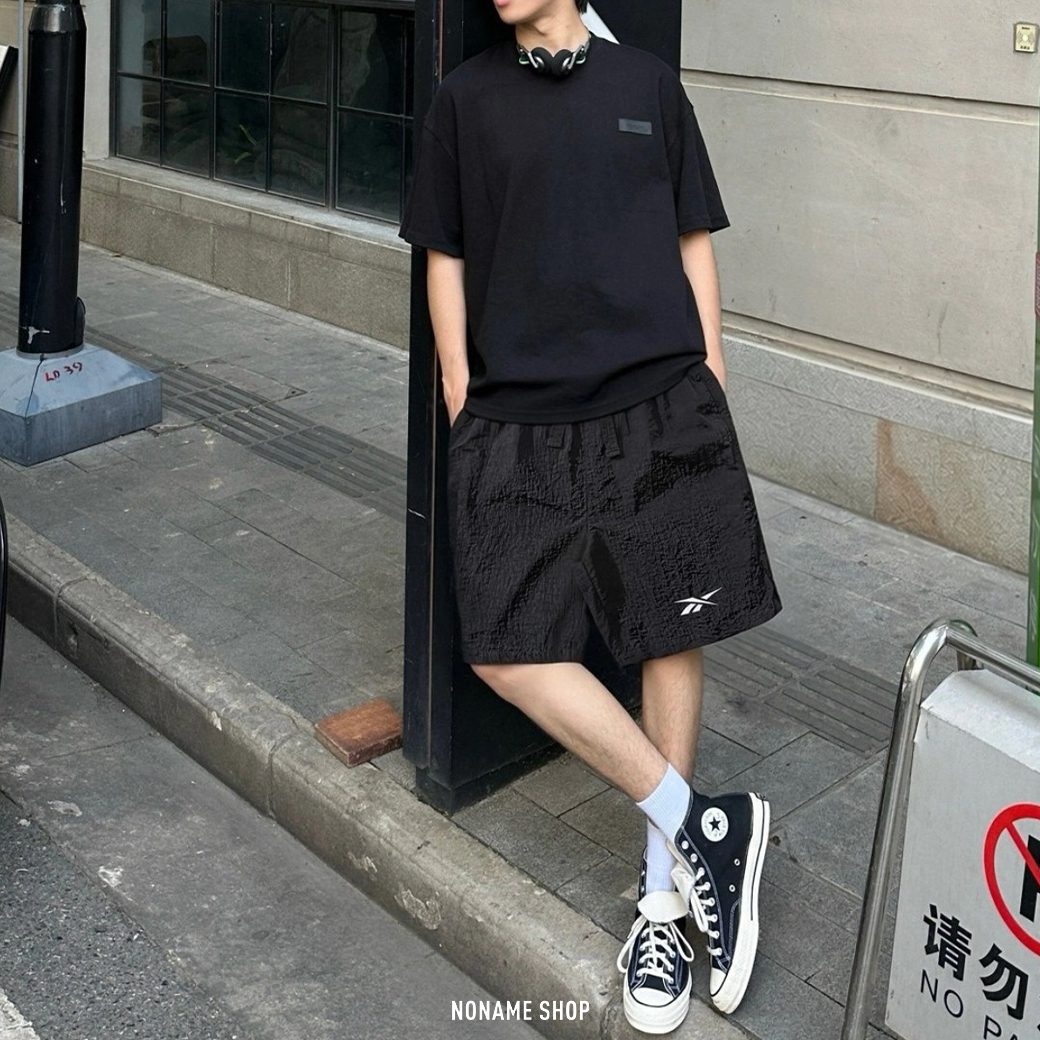 REEBOK 美式 多巴胺 夏日 極簡 LOGO 運動 速乾 涼感 短褲 六色 (男款)