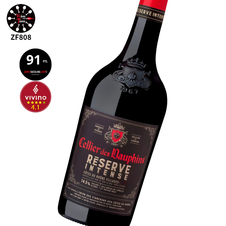 Cellier des Dauphins Reserve Intense Cotes du Rhone Villages 2022