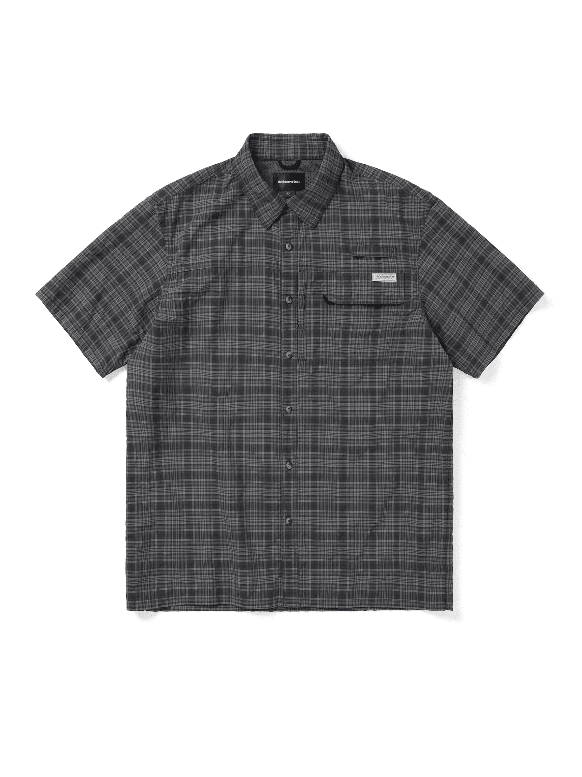 thisisneverthat｜Plaid S/S Fishing Shirt "Dark Navy"