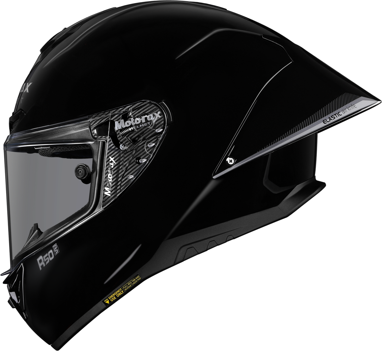 RSMORAX R50S PRO 素色 耀夜黑 全罩 大鴨尾 摩雷士