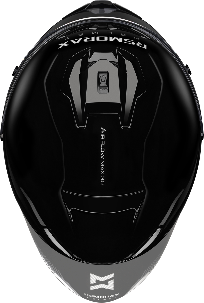 RSMORAX R50S PRO 素色 耀夜黑 全罩 大鴨尾 摩雷士