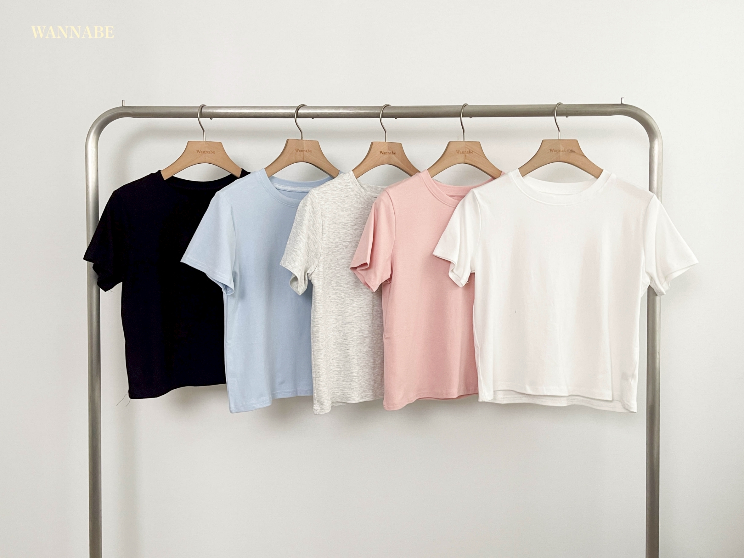 G6083-百搭素色短版上衣