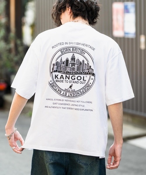 KANGOL / Oversized Back Print Short-Sleeve T-Shirt