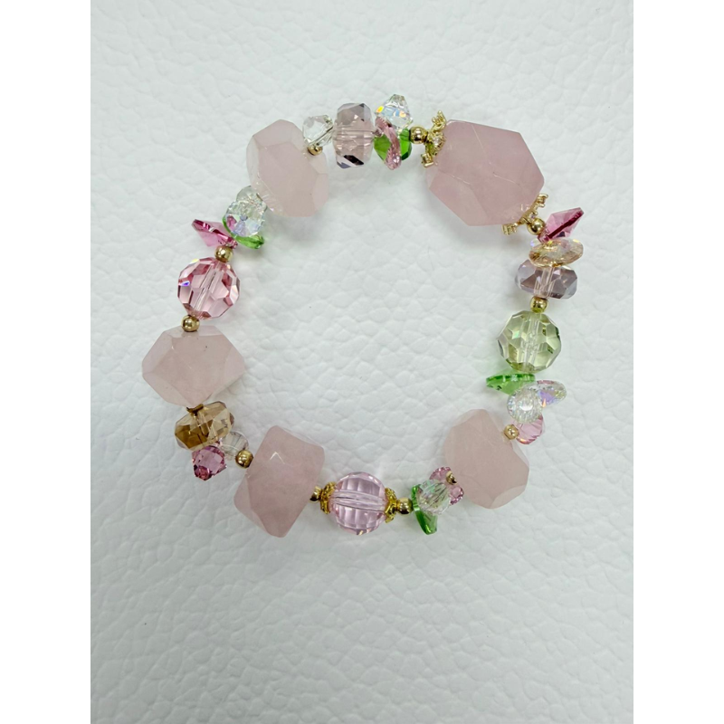 ACC-CCG0421-011 施華洛水晶粉晶手鏈 (A11)